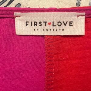 First Love Fuchsia and Scarlet Dress